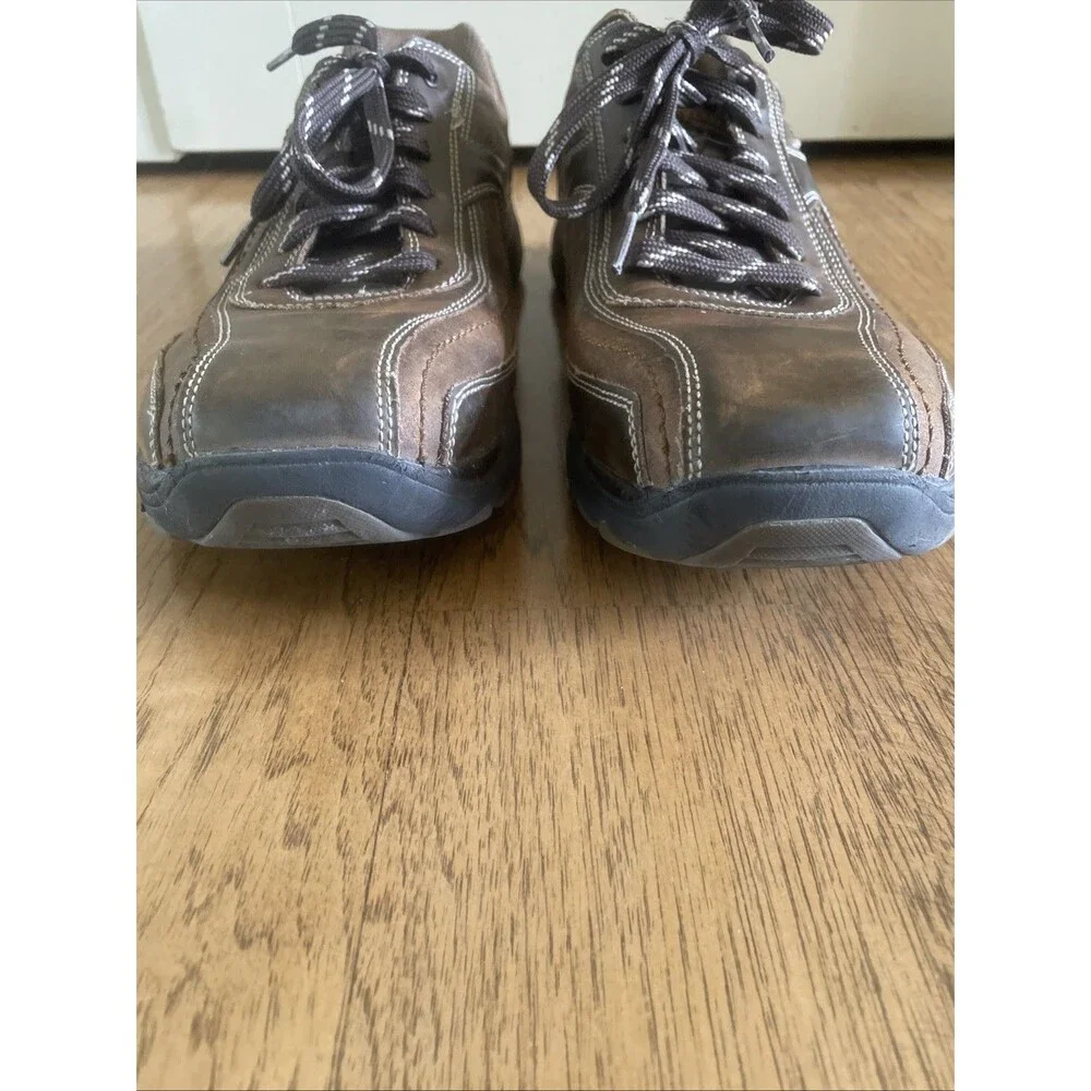 Mens Leather Sketchers Lace Up Casual Shoes Size 13